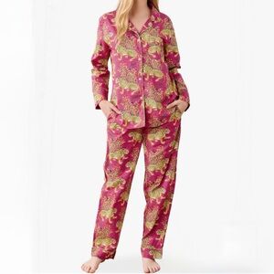 Printfresh Bagheera Long Pajama Set in Hot Pink, SZ L LIKE NEW!